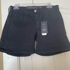 American Eagle Black Twill Shorts